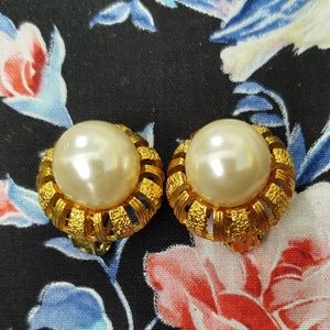 Vintage clip on earrings
